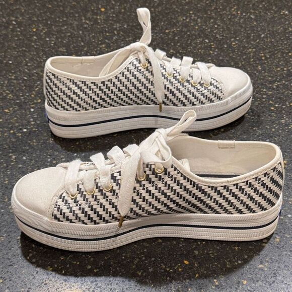 Keds for Kate Spade New York Triple Up Multi Woven Sneaker. Size 9.5. - Picture 6 of 11